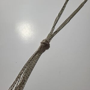 Elegant Silver Knot Necklace